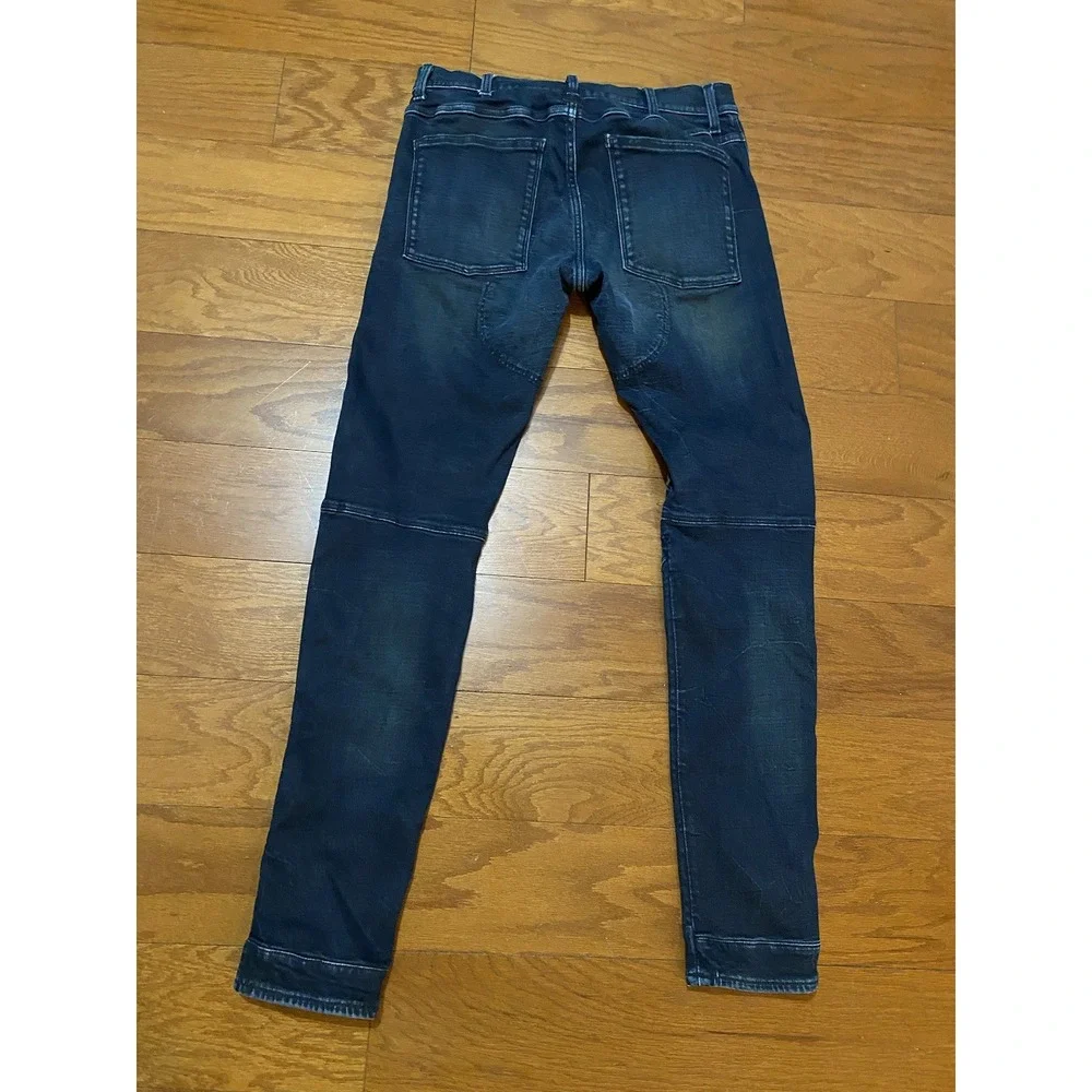 G Star Raw 5620 3D Zip Knee Skinny Jeans Mens 33x32 (32x32) Blue Stretch Denim